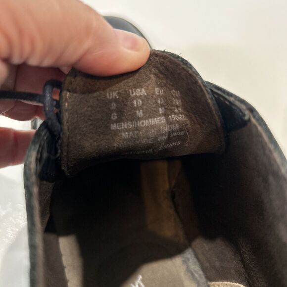 Clarks Boots Men's 10 Bushacre Two Eye Desert Chukka 15522 Blue Leather Shoes - Picture 16 of 16